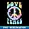 PEACE SIGN LOVE 60s 70s Tie Dye Costume - PNG Transparent Sublimation File