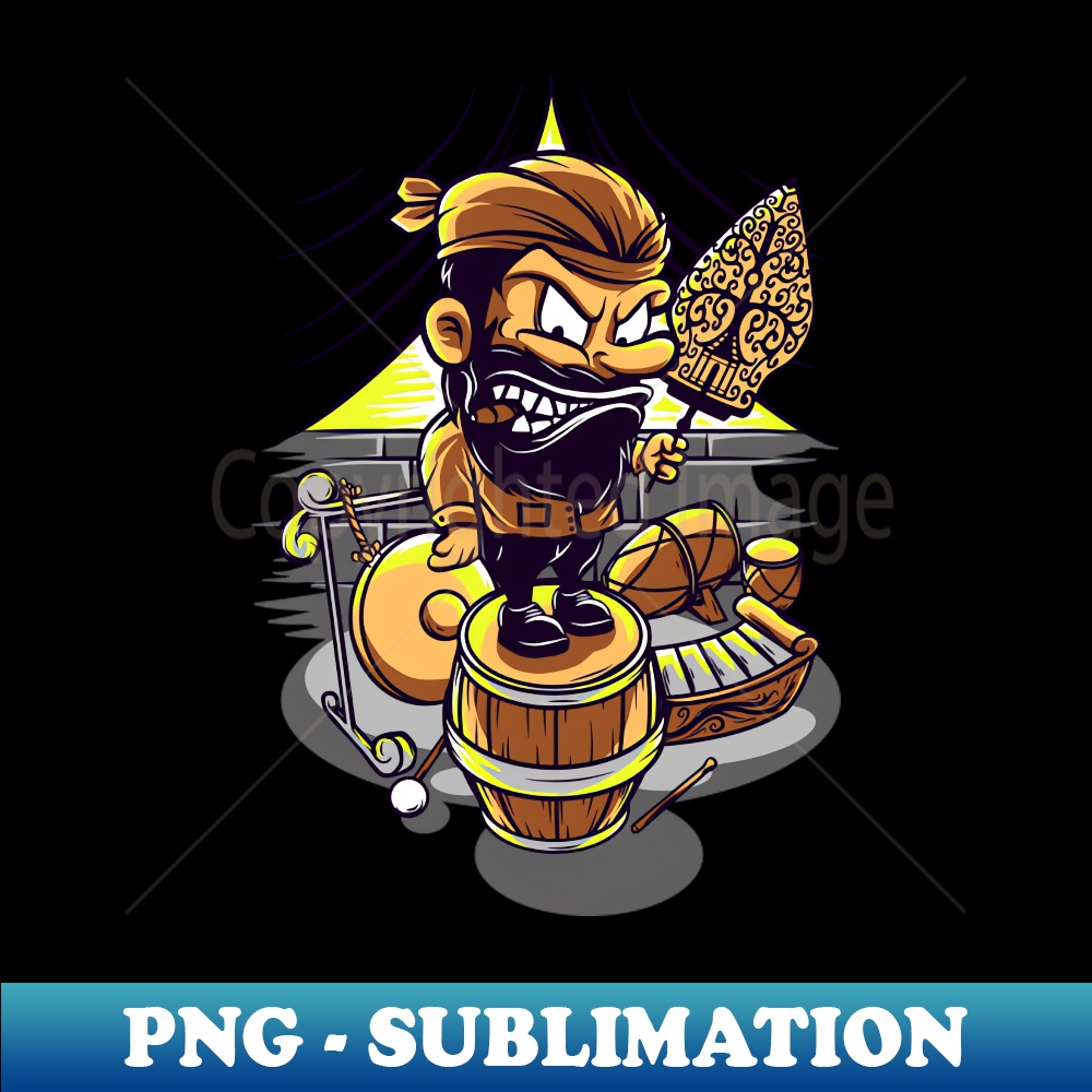 80's of Java Traditional - Instant Sublimation Digital Download