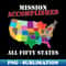 I Did It Visit All 50 Usa States Mission Accomplished - PNG Transparent Digital Download File for Sublimation