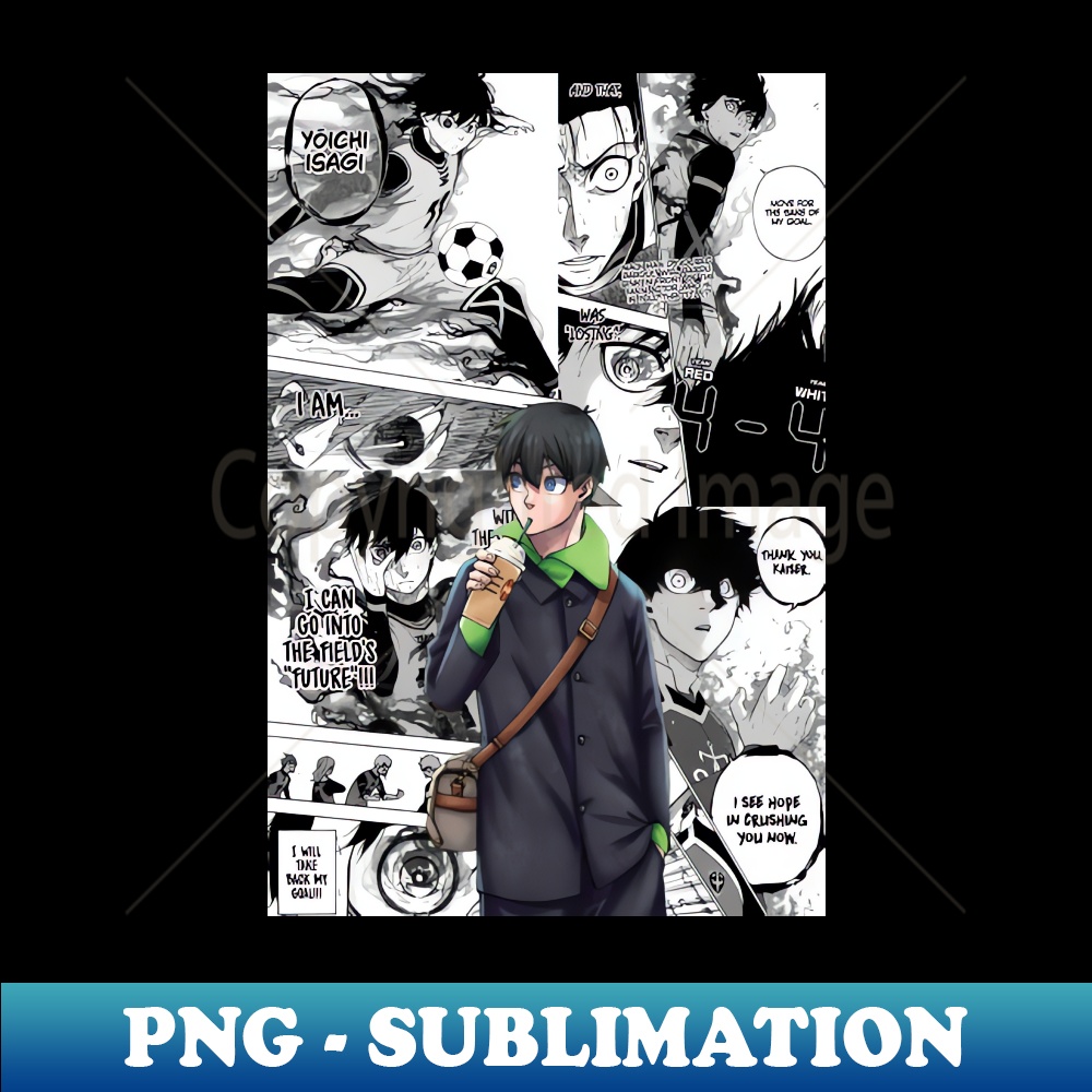 Isagi Yoichi - Vintage Sublimation PNG Download