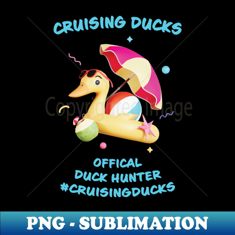 Cruising Ducks - Duck Hunter Pool Float Unisex - Premium PNG Sublimation File