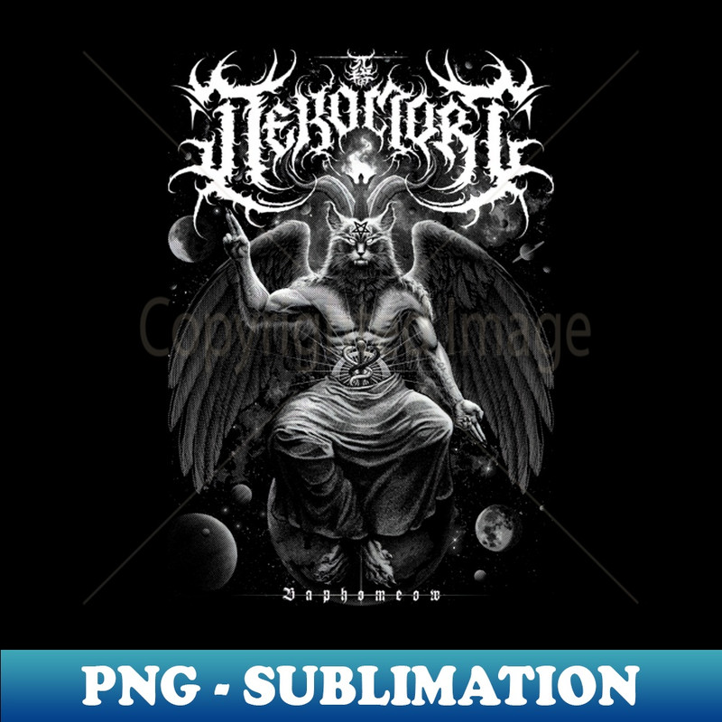 Baphomeow - Instant PNG Sublimation Download