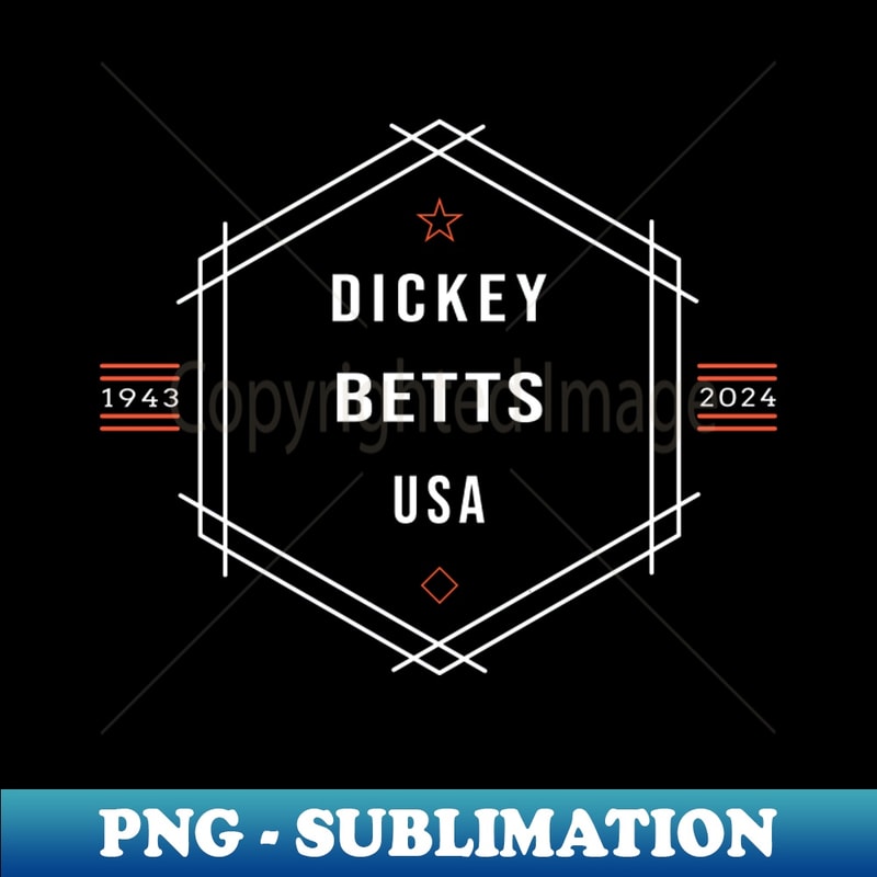 Dickey Betts USA 1943 2024 Music D12 - Elegant Sublimation PNG Download