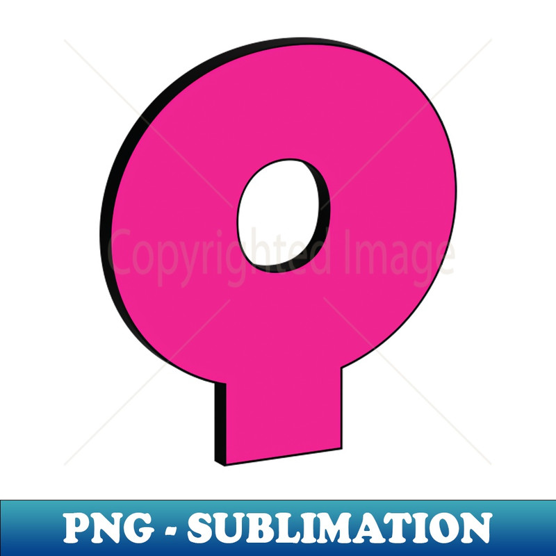 Letter Q - Elegant Sublimation PNG Download