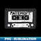 pavement cassette black and white - PNG Transparent Sublimation Design