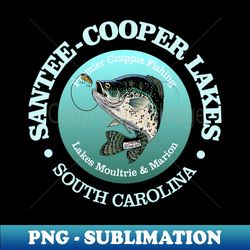 santee-cooper lakes (crappie) - vintage sublimation png download
