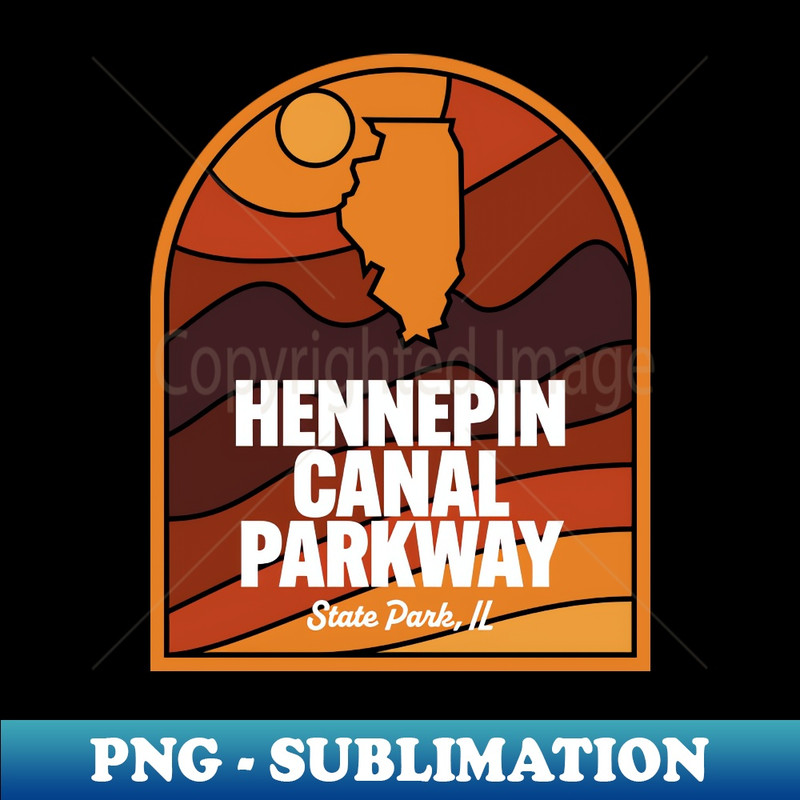 Hennepin Canal Parkway State Park Illinois - Decorative Sublimation PNG File