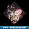 White Rose of Snow Floral Rainbow Mosaic 1 - Decorative Sublimation PNG File