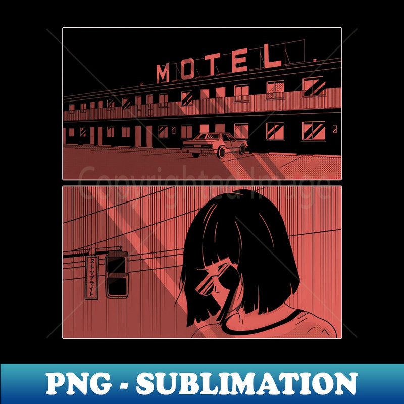 Cool Anime Girl - Creative Sublimation PNG Download