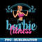 Fitness Barbie Vintage T-shirt - Artistic Sublimation Digital File