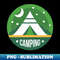 Camping Green - High-Resolution PNG Sublimation File