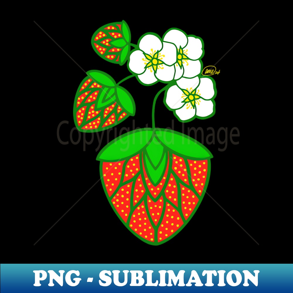 Strawberry Design 1 - High-Quality PNG Sublimation Download