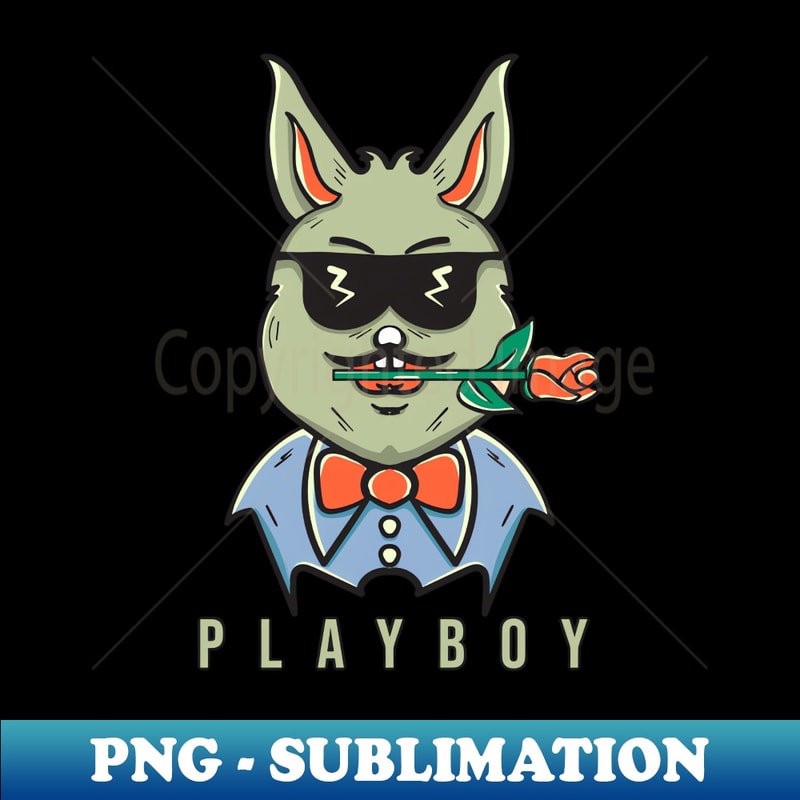 Playboy Rabbit Design - PNG Sublimation Digital Download | Inspire Uplift