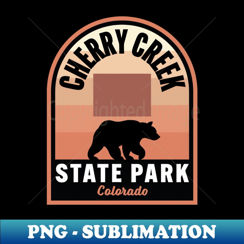 Cherry Creek State Park CO Bear - Artistic Sublimation Digital File