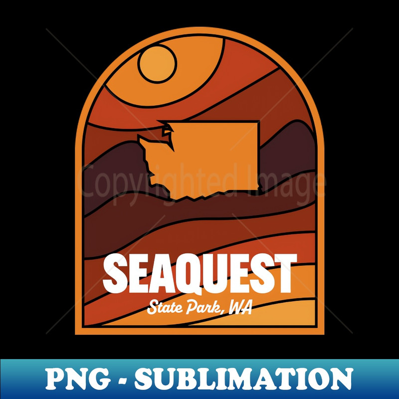 Seaquest State Park Washington - Sublimation-Ready PNG File