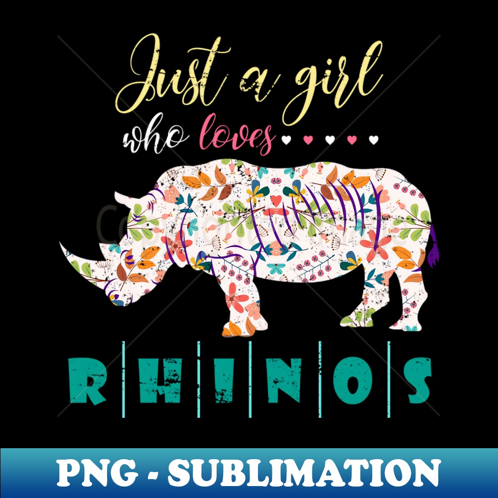 Africa Animal Welfare Safari Gift Rhino - High-Resolution PNG Sublimation File