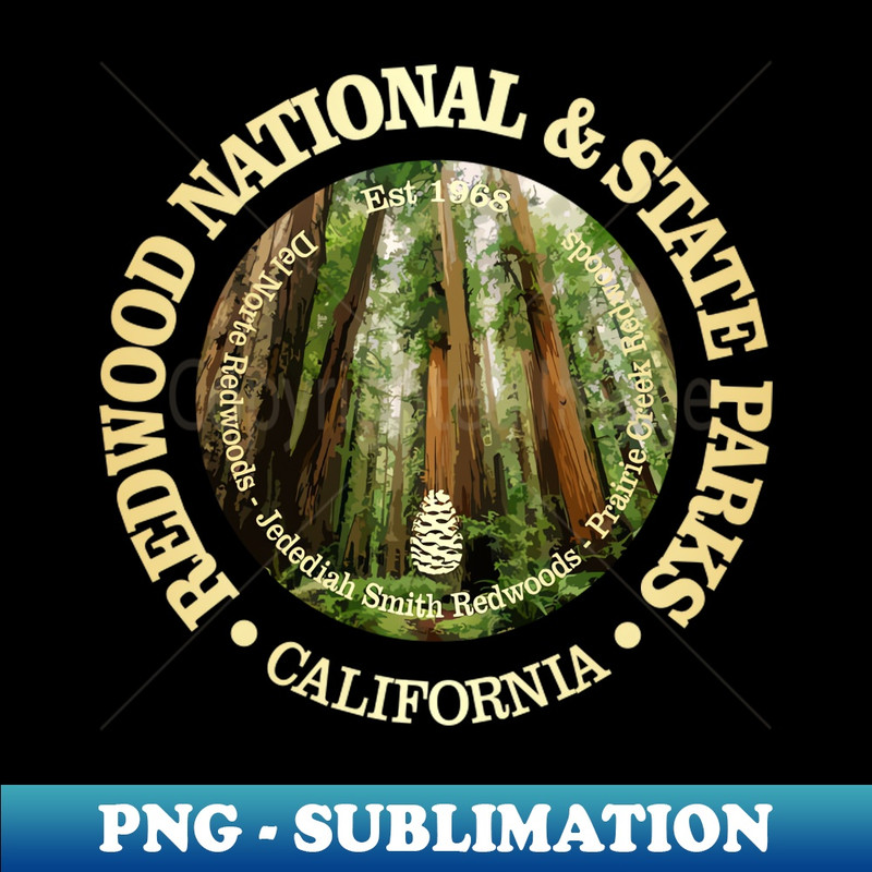 Redwood National u0026 State Parks (NP2) - Decorative Sublimation PNG File