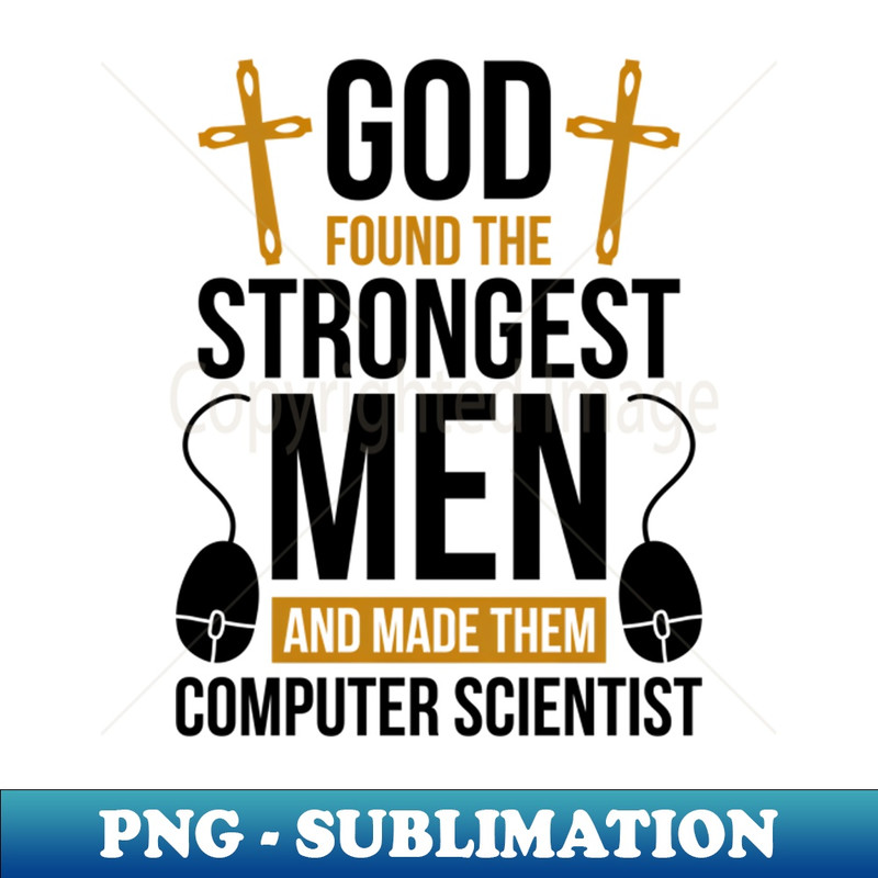 Christian Computer Scientist And Computer Science - Decorative Sublimation PNG File
