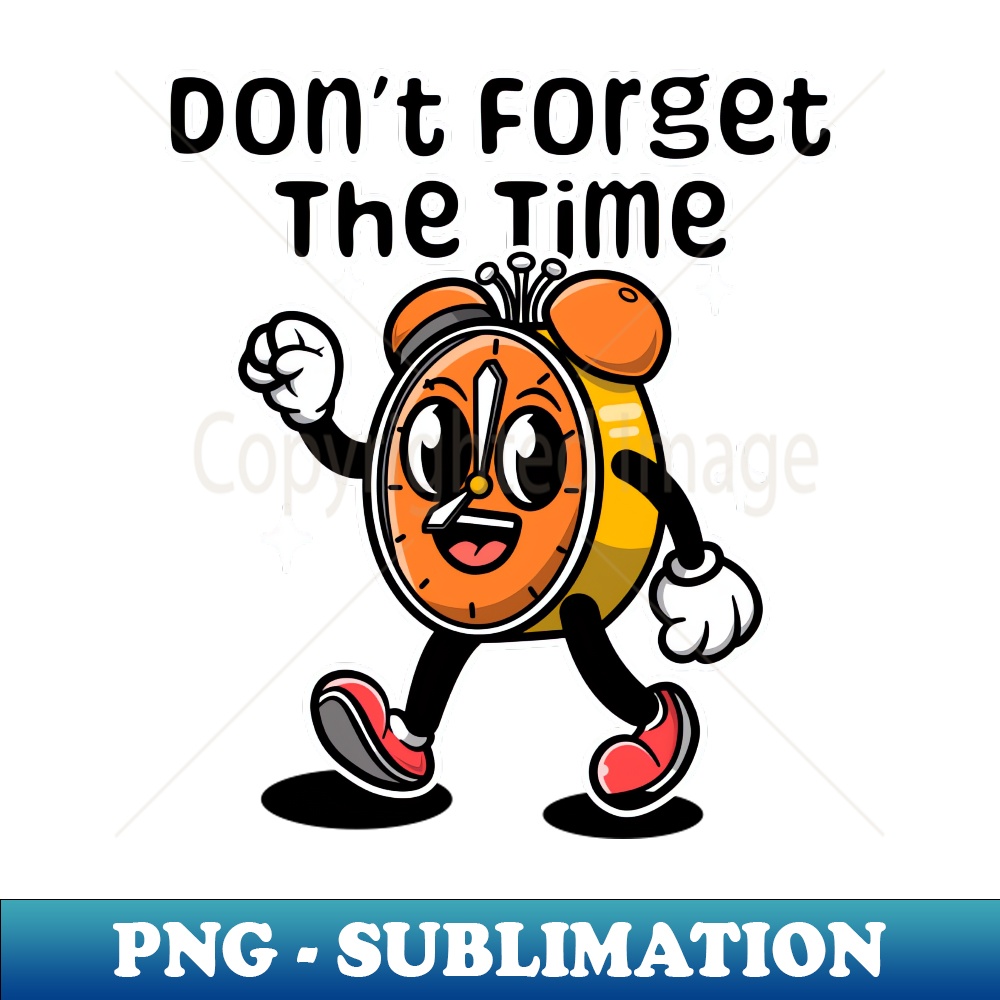 Clock cartoon cute - PNG Transparent Sublimation File