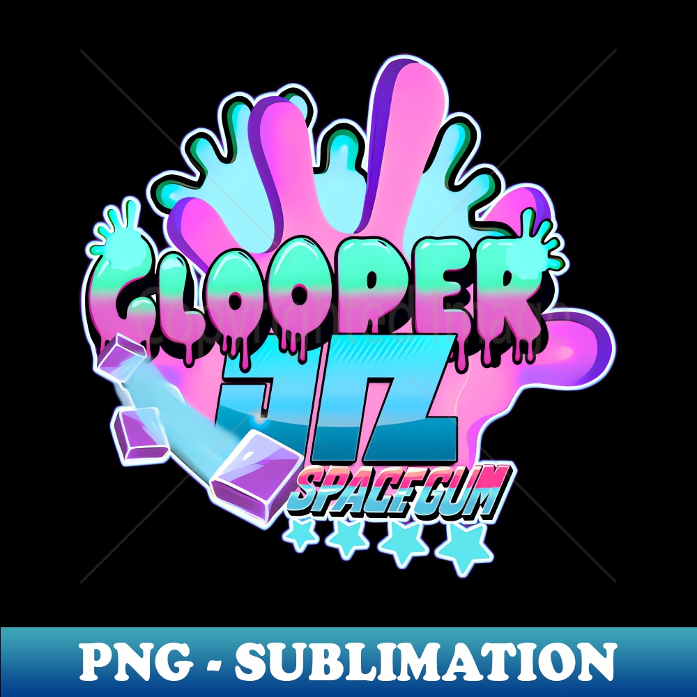 Glooper Berry Gum Splash - PNG Transparent Sublimation Design