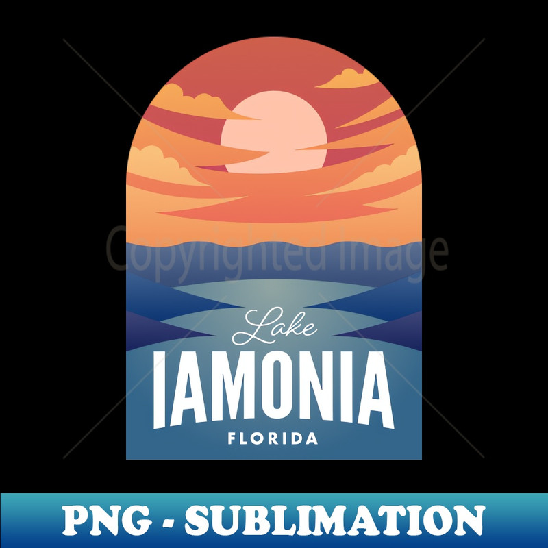 Lake Iamonia FL Retro Sunset - Exclusive Sublimation Digital File