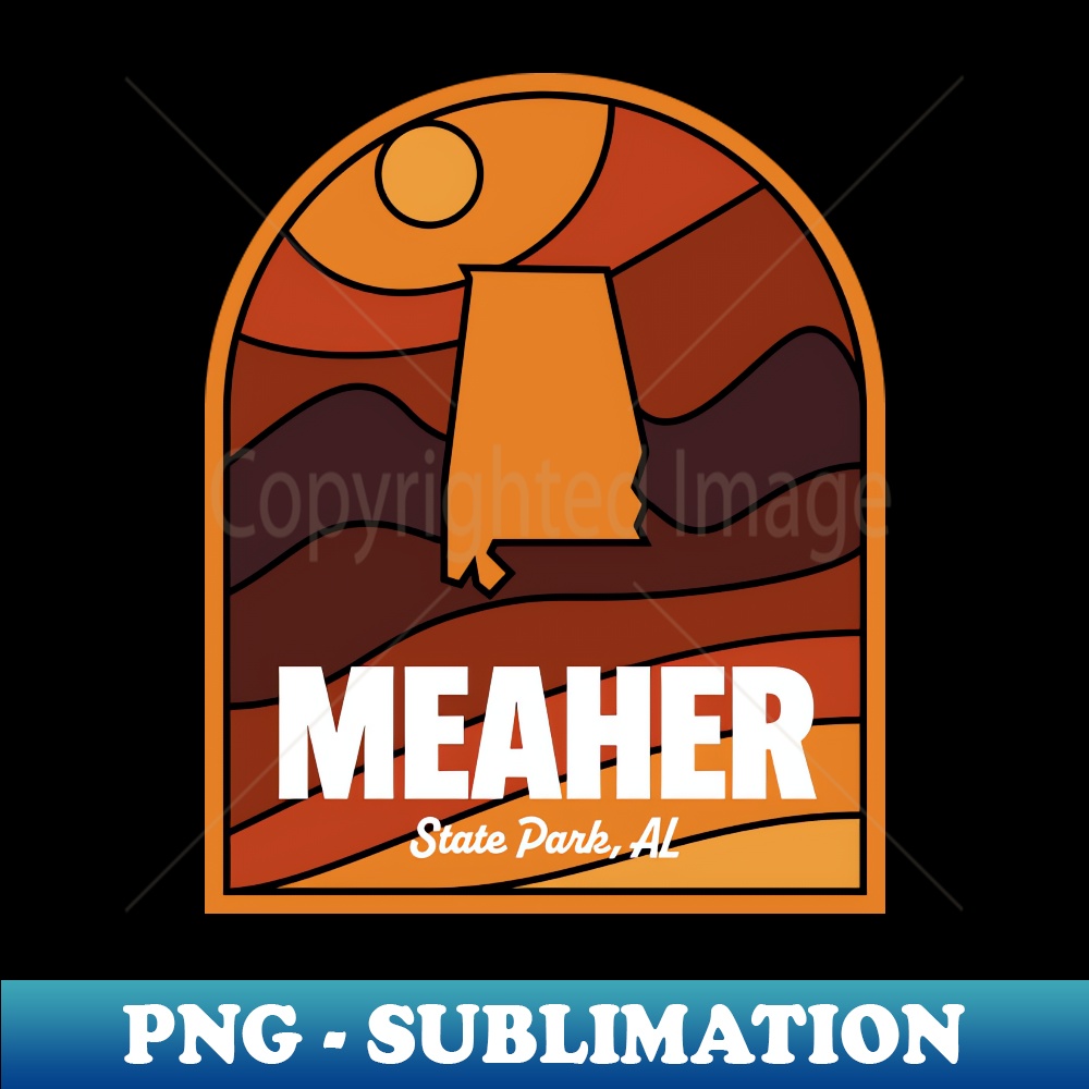 Meaher State Park Alabama - Elegant Sublimation PNG Download
