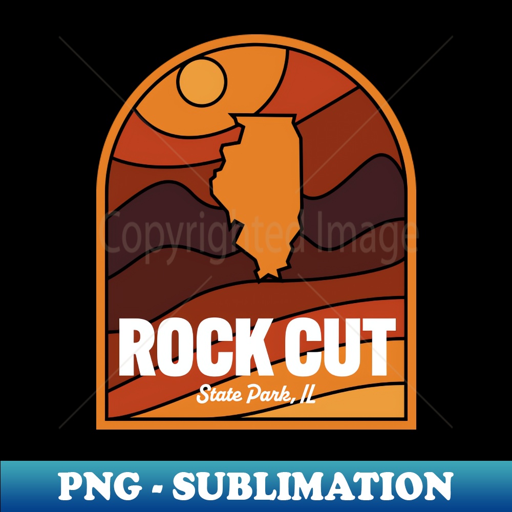 Rock Cut State Park Illinois - Instant Sublimation Digital Download