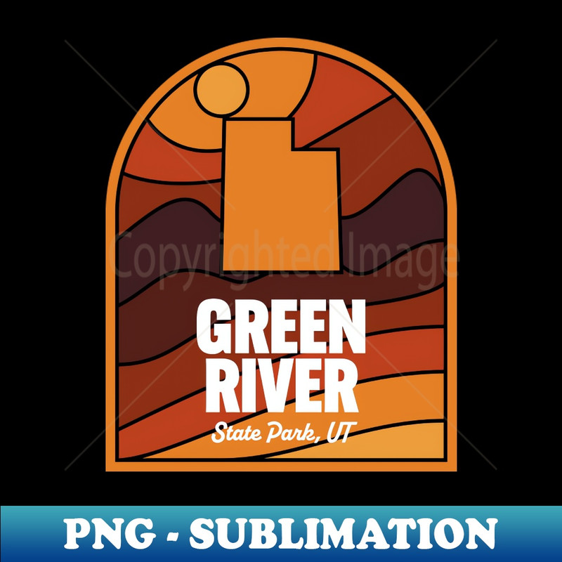 Green River State Park Utah - PNG Sublimation Digital Download