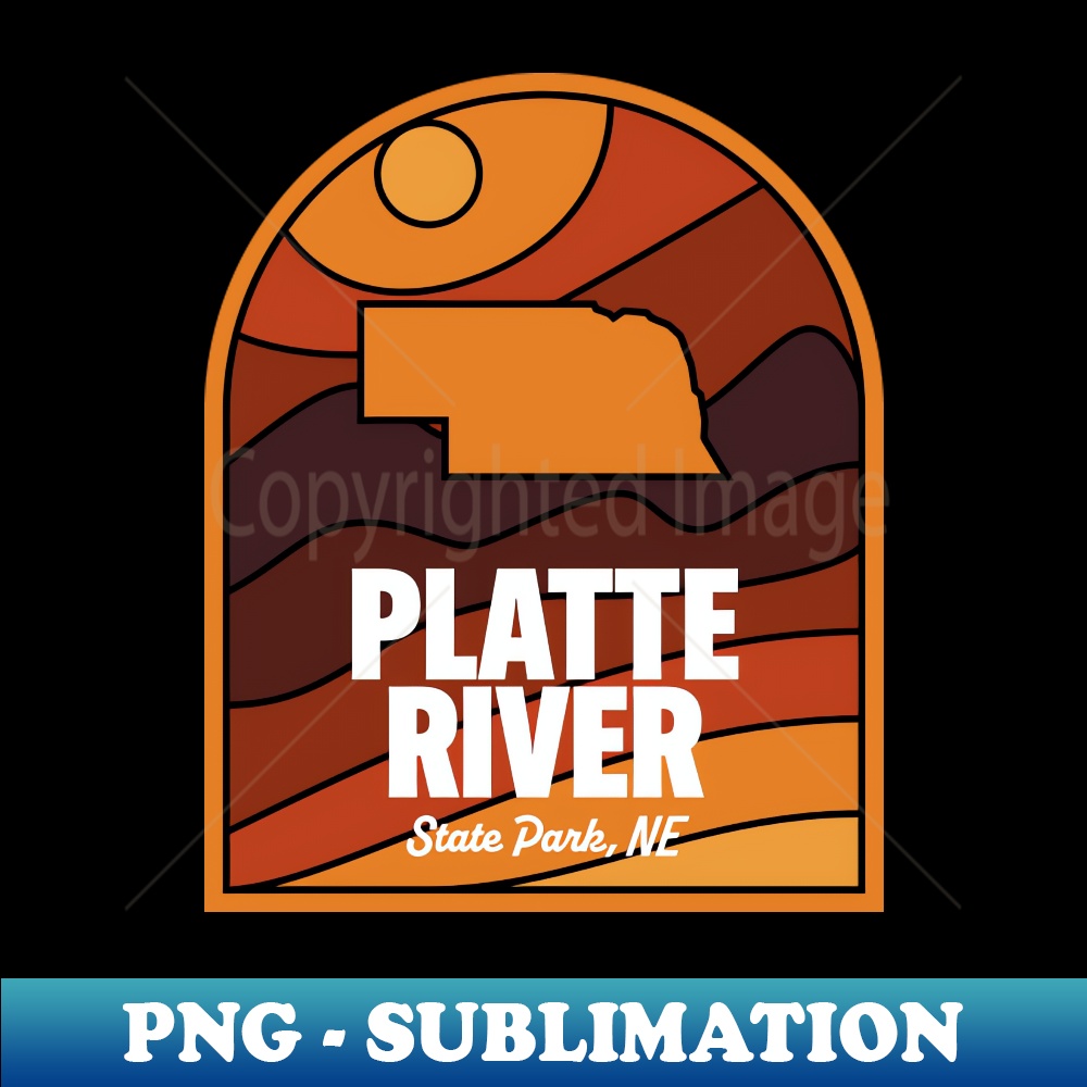 Platte River State Park Nebraska - Elegant Sublimation PNG Download
