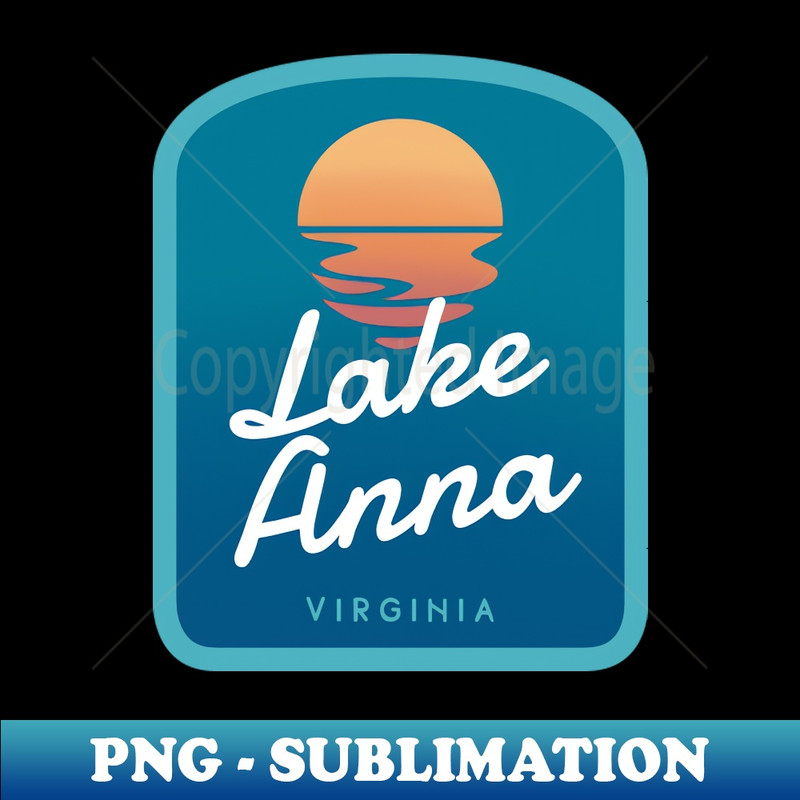 Lake Anna Virginia Summer Sunset - Sublimation-Ready PNG File