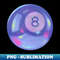 8 ball design - PNG Transparent Sublimation File