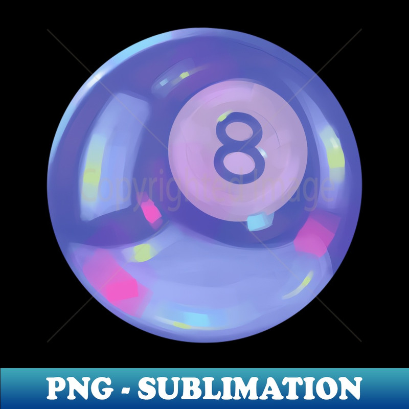 8 ball design - PNG Transparent Sublimation File