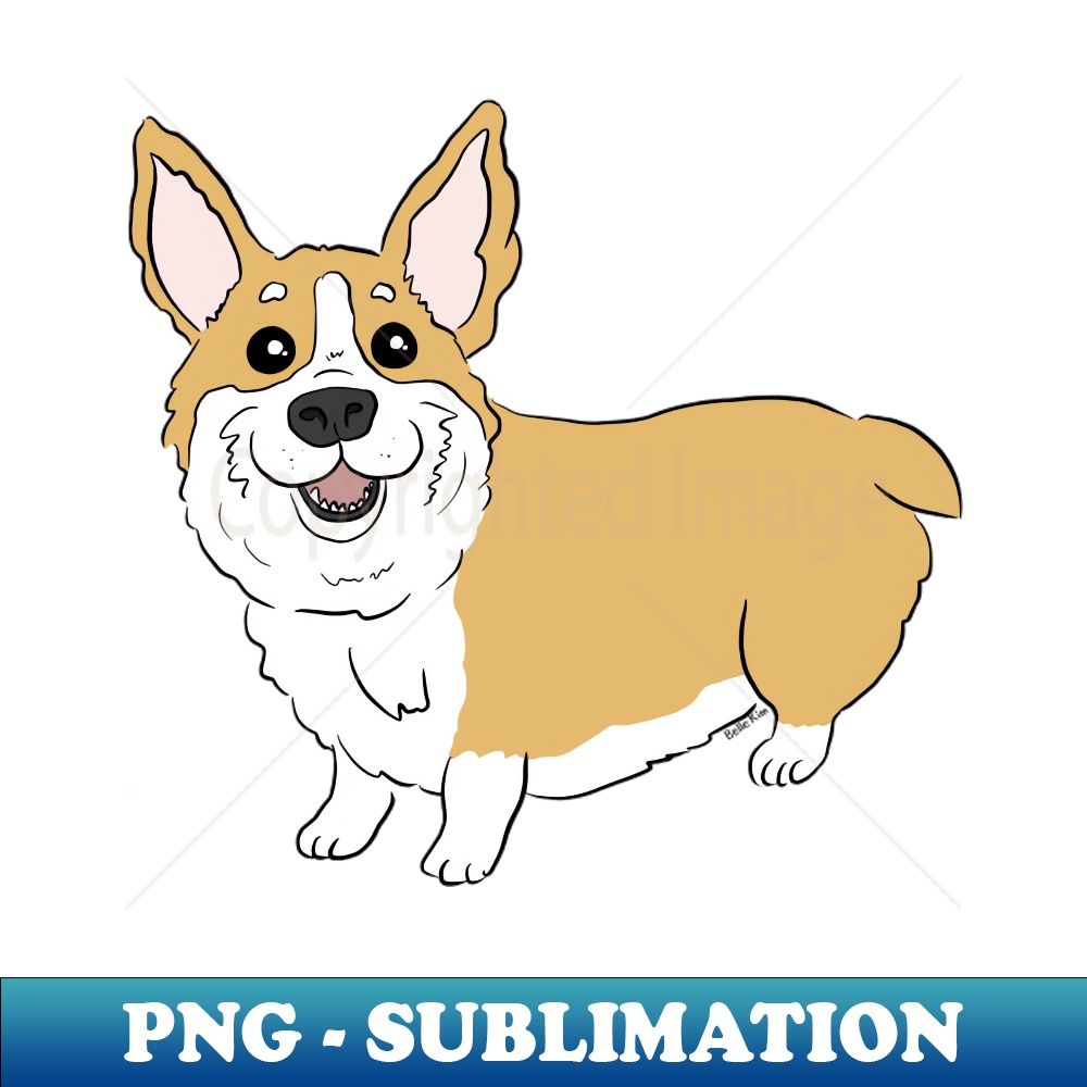Cute corgi butt - Instant Sublimation Digital Download