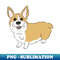 Cute corgi butt - Instant Sublimation Digital Download