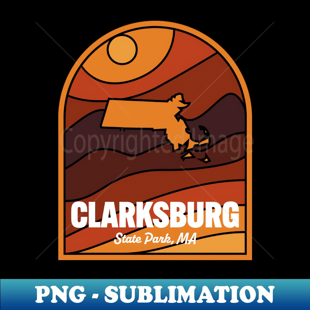 Clarksburg State Park Massachusetts - Sublimation-Ready PNG File