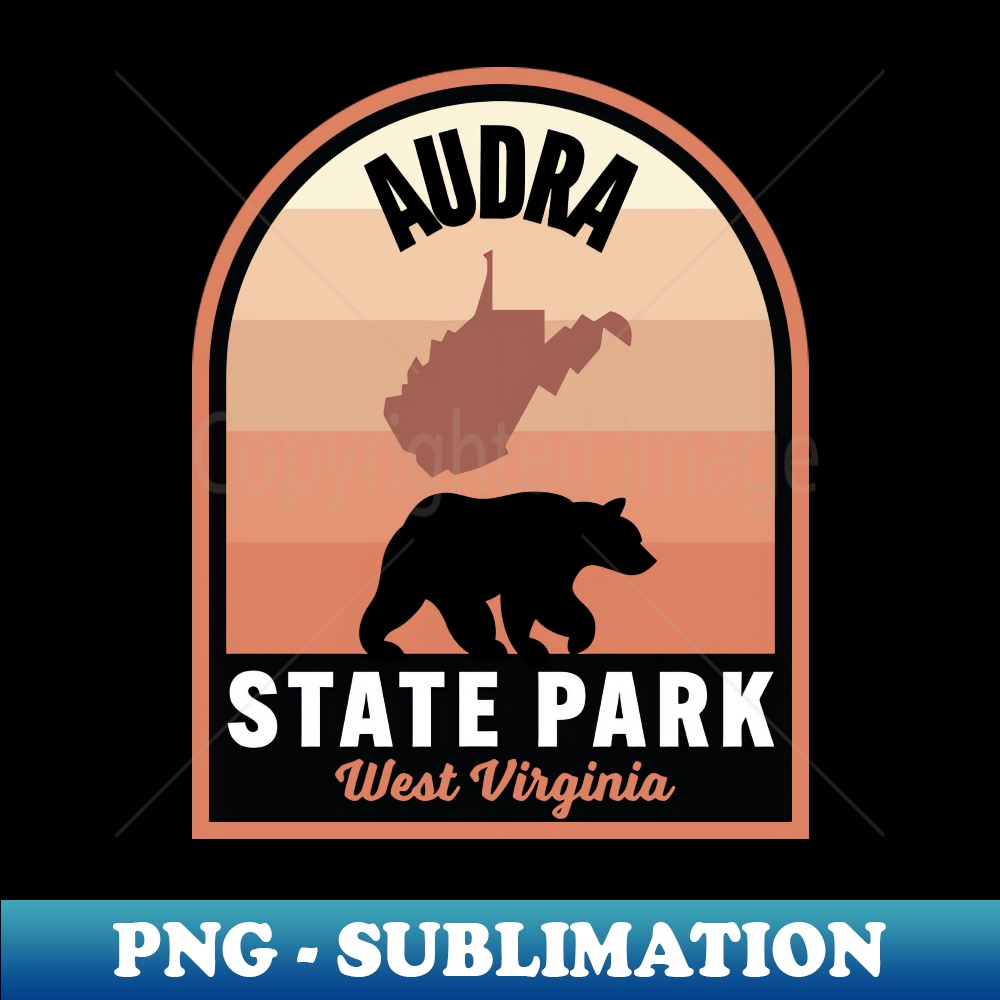 Audra State Park WV Bear - Artistic Sublimation Digital File