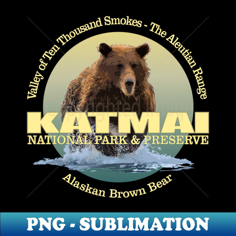 Katmai National Park (bear) - PNG Transparent Sublimation File