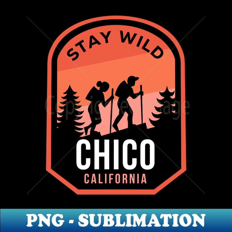Chico California Hiking in Nature - Exclusive PNG Sublimation Download
