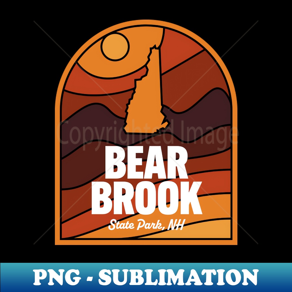 Bear Brook State Park New Hampshire - Trendy Sublimation Digital Download