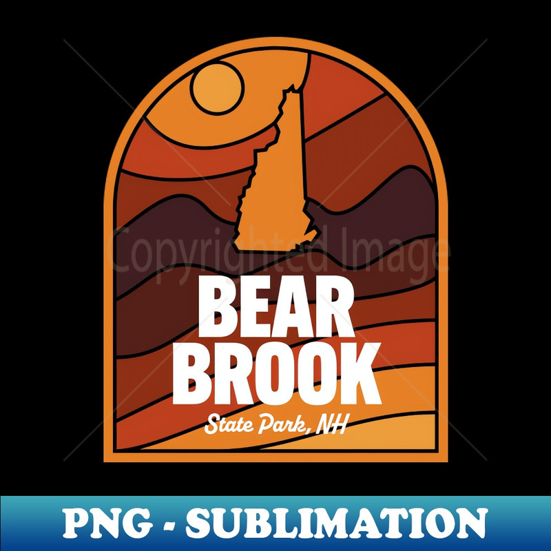 Bear Brook State Park New Hampshire - Trendy Sublimation Digital Download