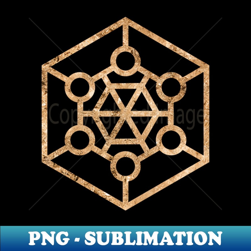 Gold Geometric Glyph Mandala Sigil Rune Sign Seal - - Modern Sublimation PNG File