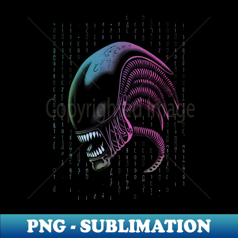 Alien - Vintage Sublimation PNG Download