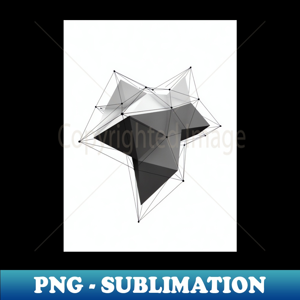 3D Geometric Design - Vintage Sublimation PNG Download