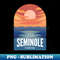 Lake Seminole FL Retro Sunset - Premium PNG Sublimation File