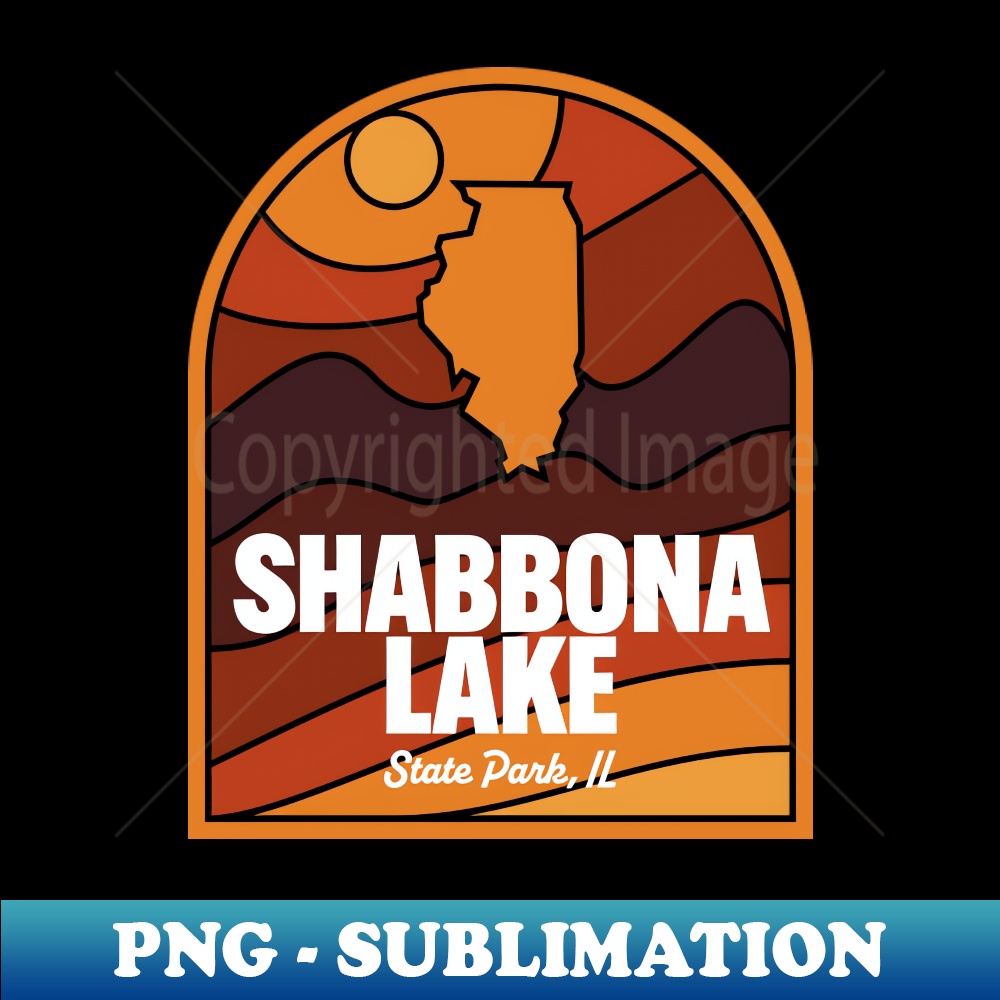 Shabbona Lake State Park Illinois - Aesthetic Sublimation Digital File