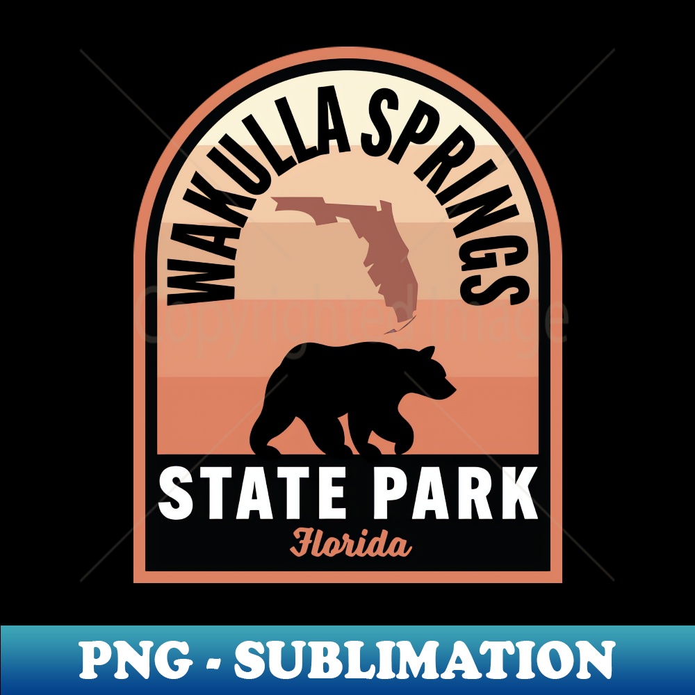 Wakulla Springs State Park FL Bear 1 - Decorative Sublimation PNG File