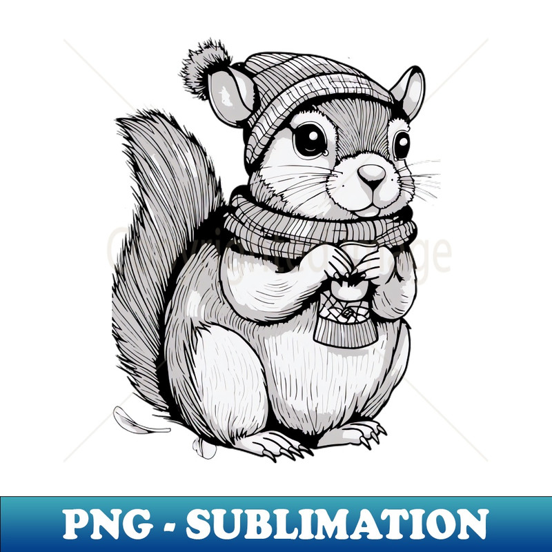 Squirrel - Stylish Sublimation Digital Download