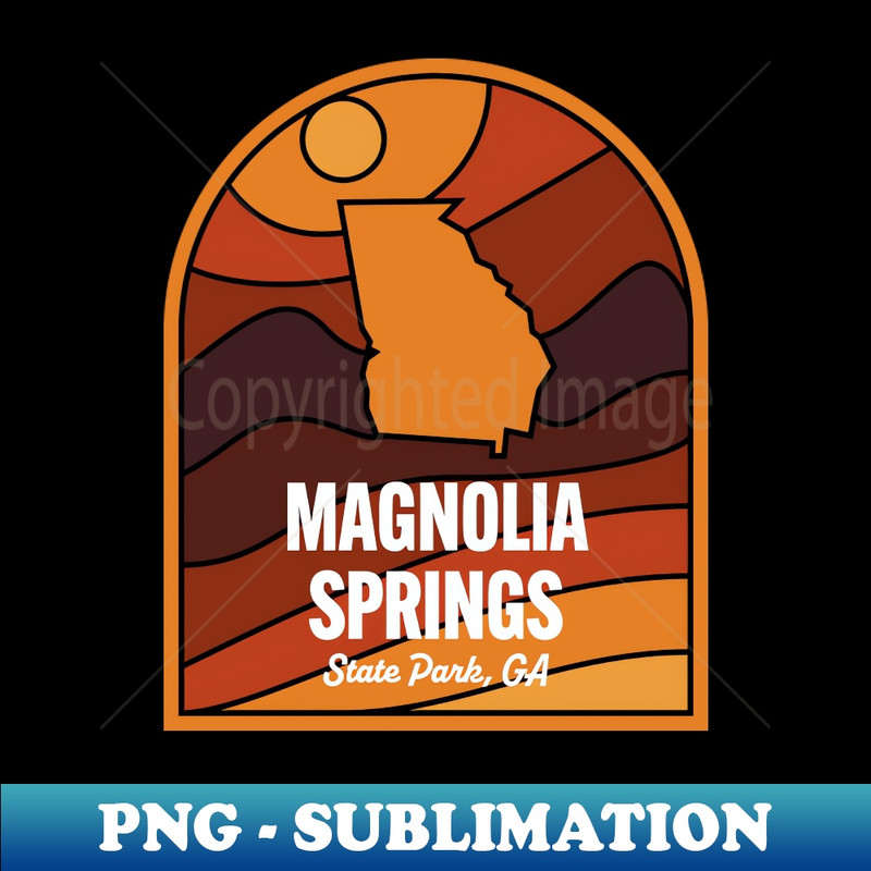 Magnolia Springs State Park Georgia - Aesthetic Sublimation Digital File