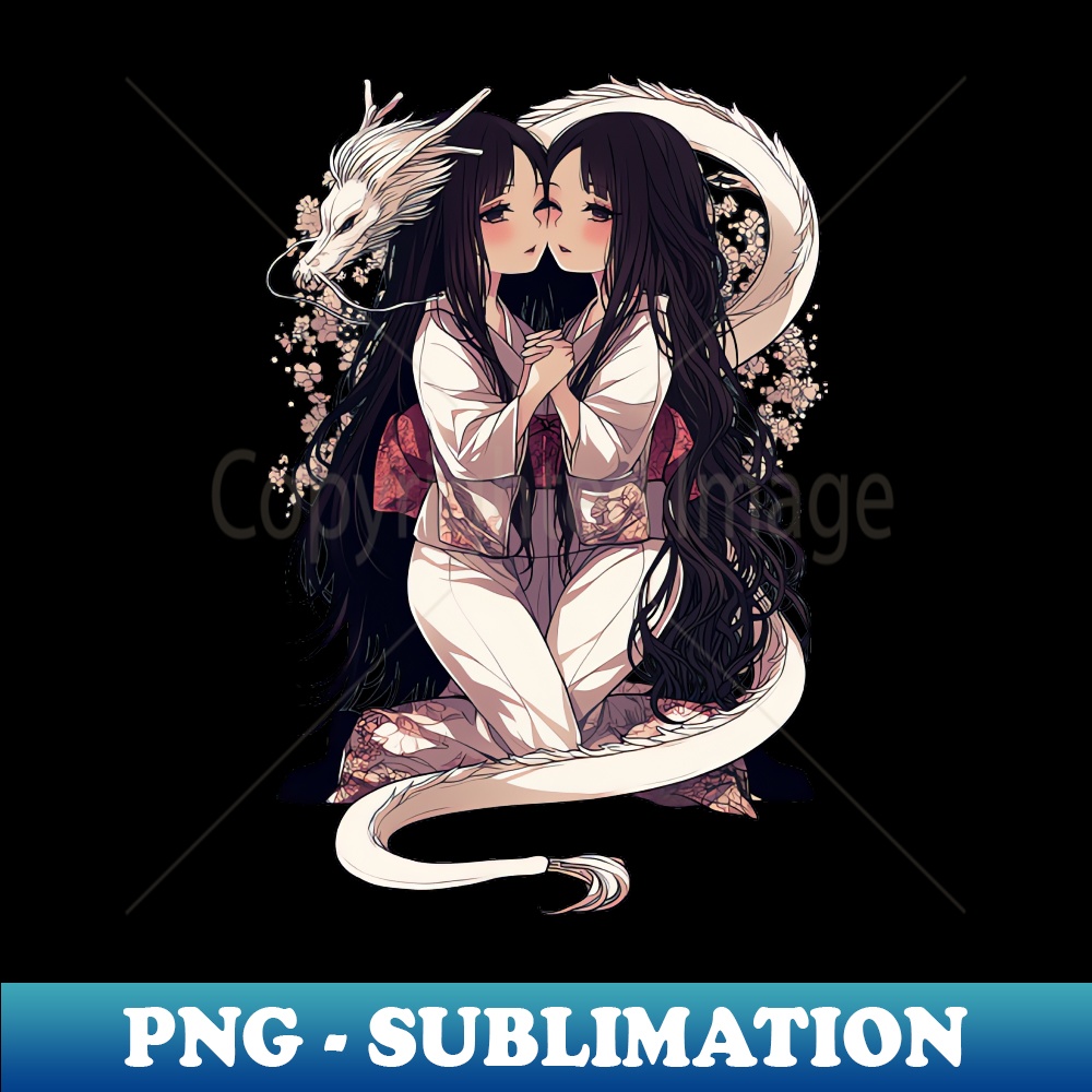 Geishas 2-05 - Vintage Sublimation PNG Download