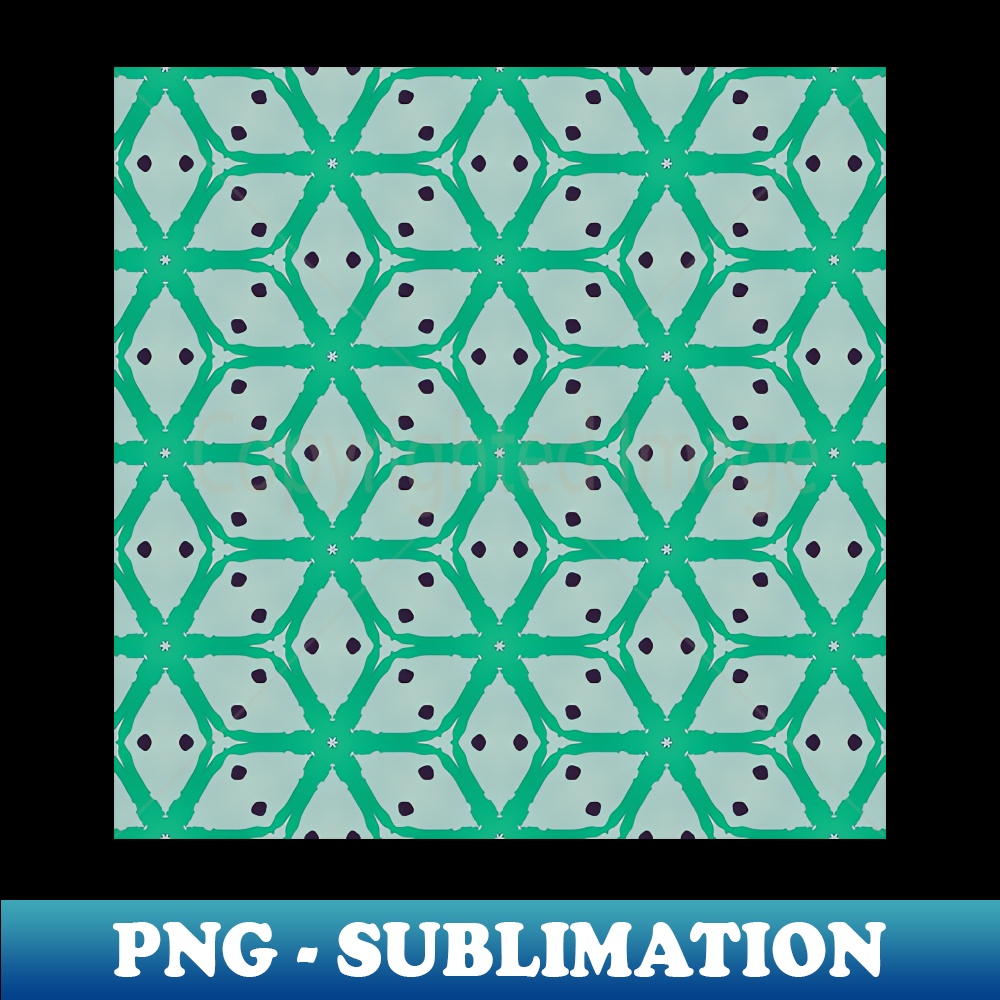 Green Glass Pattern - Modern Sublimation PNG File